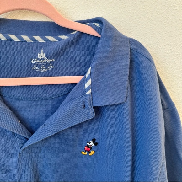 Disney Parks Mickey Mouse Shirt XXL Mens Blue Golf Polo Embroidered Classic 0003 - Picture 6 of 12